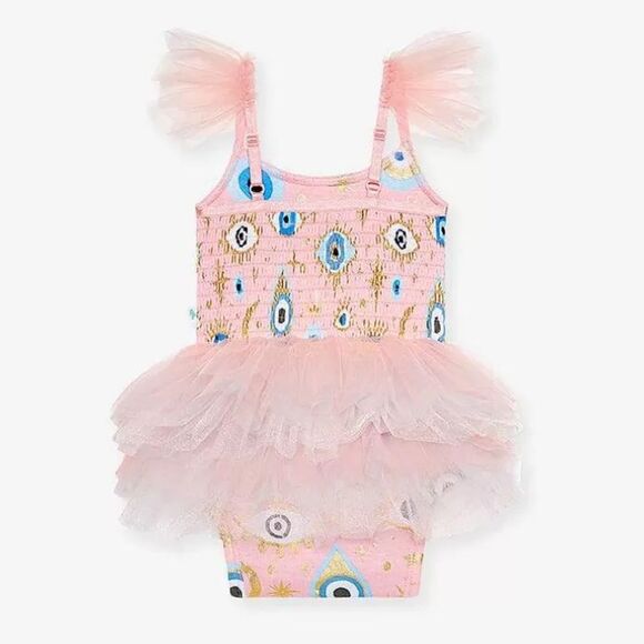 NWT POSH PEANUT FIONA TULLE BODYSUIT WITH MATCHING SOCKS 18/24M - Picture 3 of 12